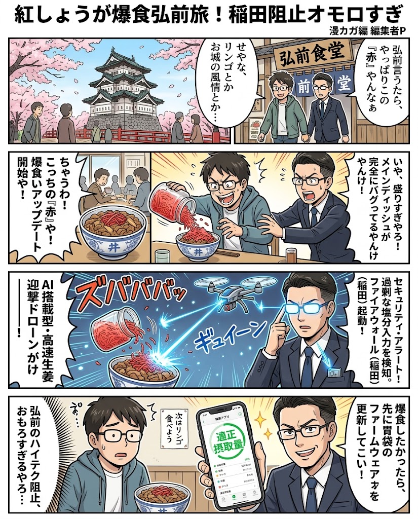 紅しょうが爆食弘前旅！稲田阻止オモロすぎ
