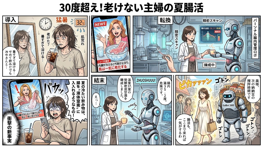 30度超え！老けない主婦の夏腸活