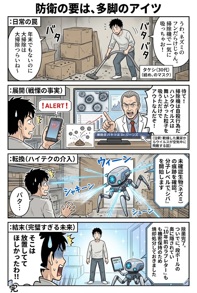ハンタウイルスと自律型防疫ロボの最前線