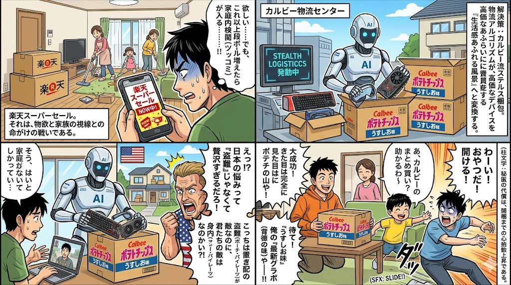 カルビーに学ぶ！楽天スーパーセール秘匿梱包