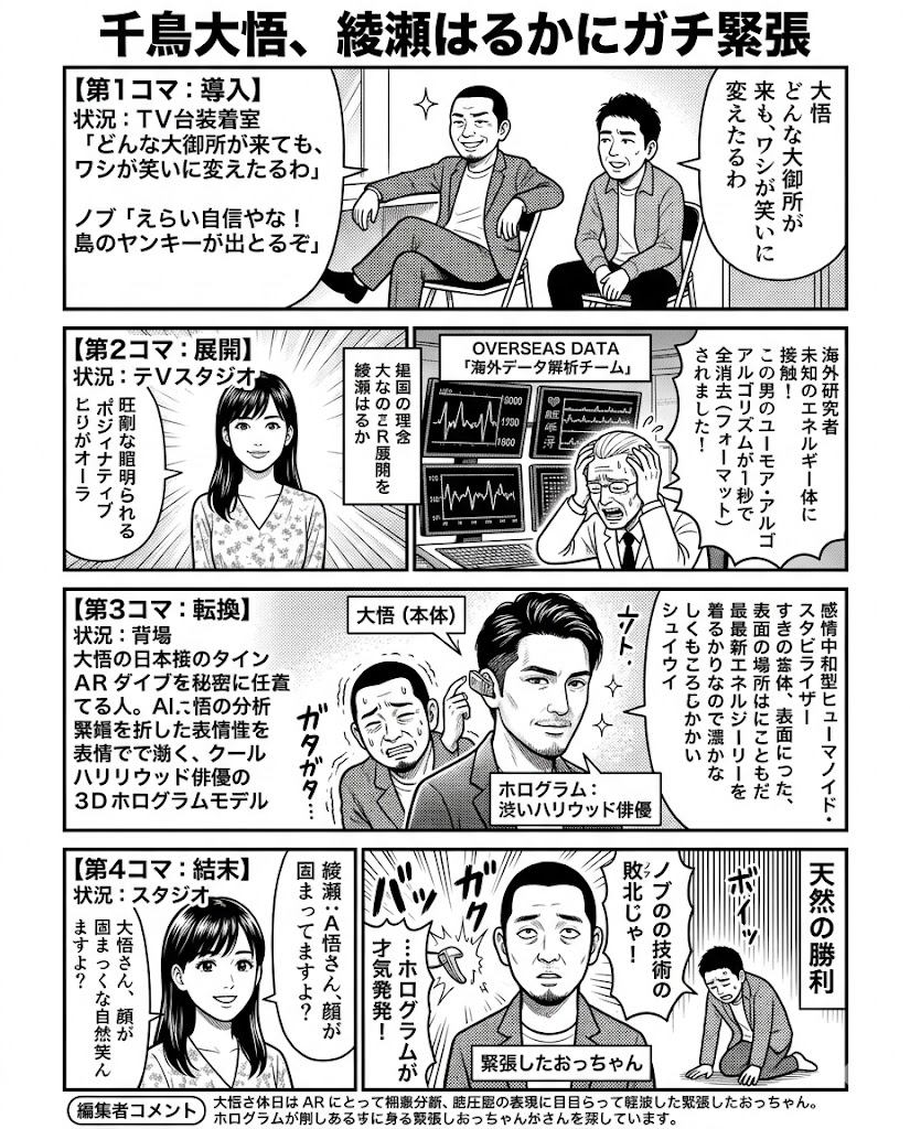 千鳥大悟、綾瀬はるかにガチ緊張