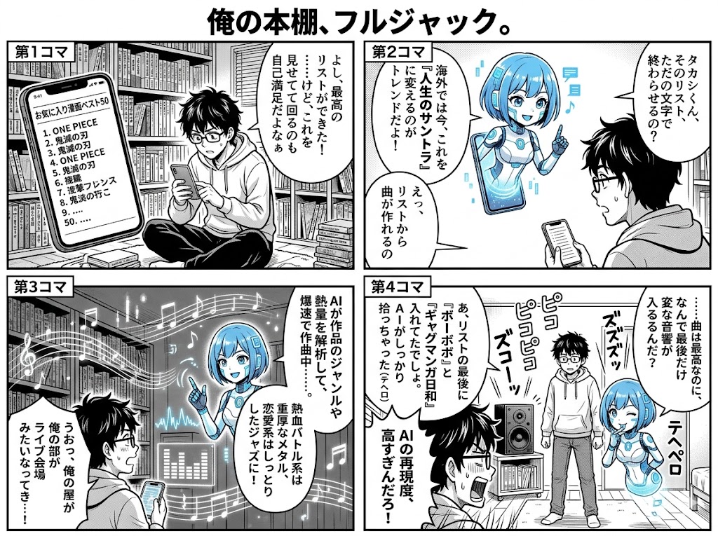 マンガリストからAIで爆速作曲