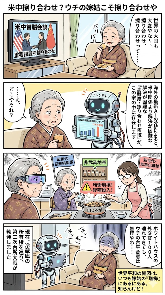米中擦り合わせ？ウチの嫁姑こそ擦り合わせや