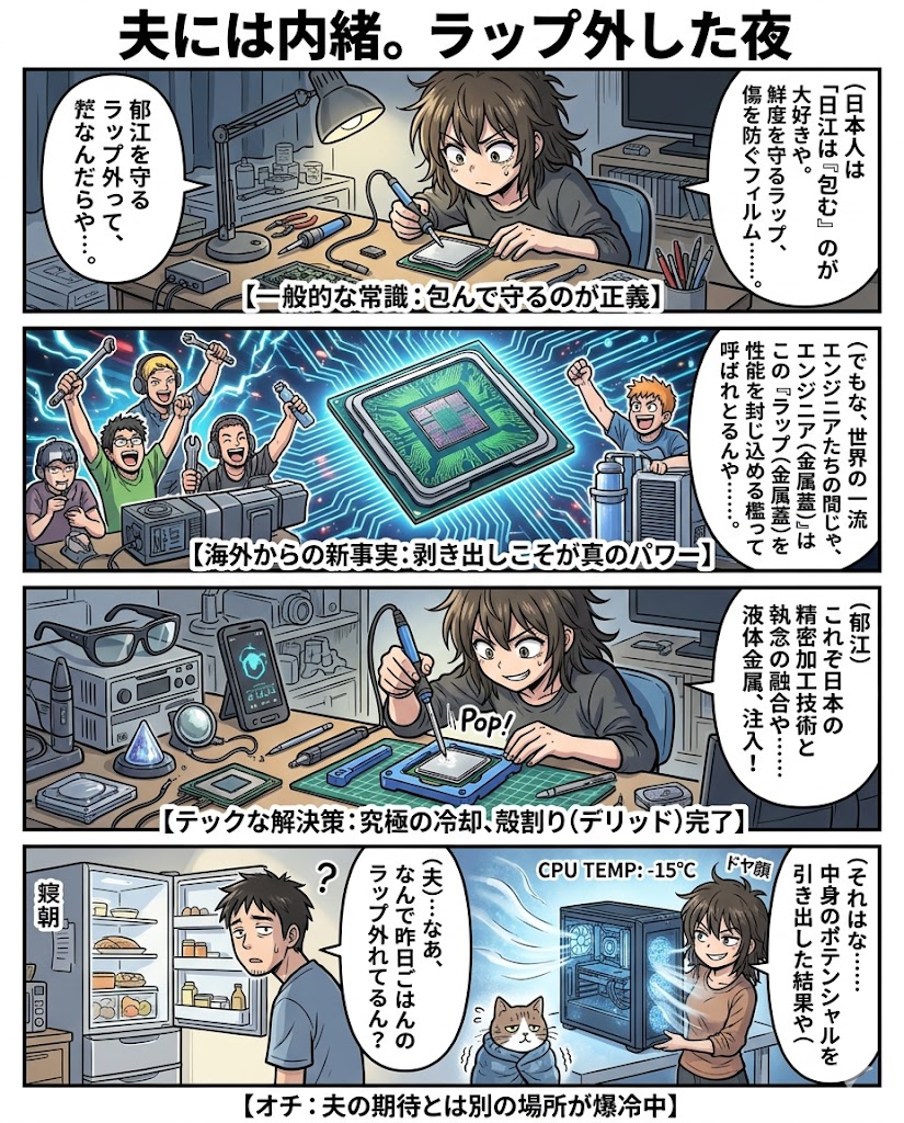 夫には内緒。ラップ外した夜