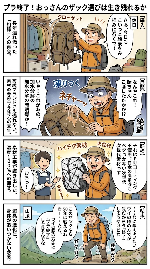 プラ終了！おっさんのザック選びは生き残れるか