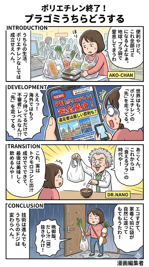 ポリエチレン終了！プラゴミうちらどうする
