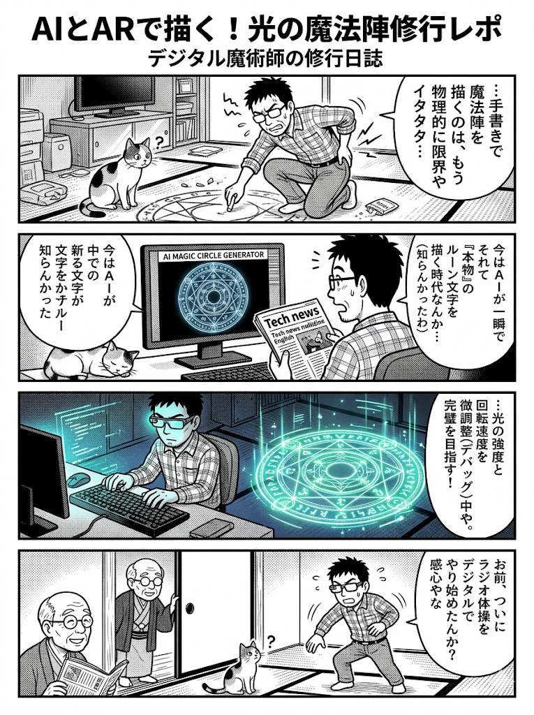 AIとARで描く！光の魔法陣修行レポ