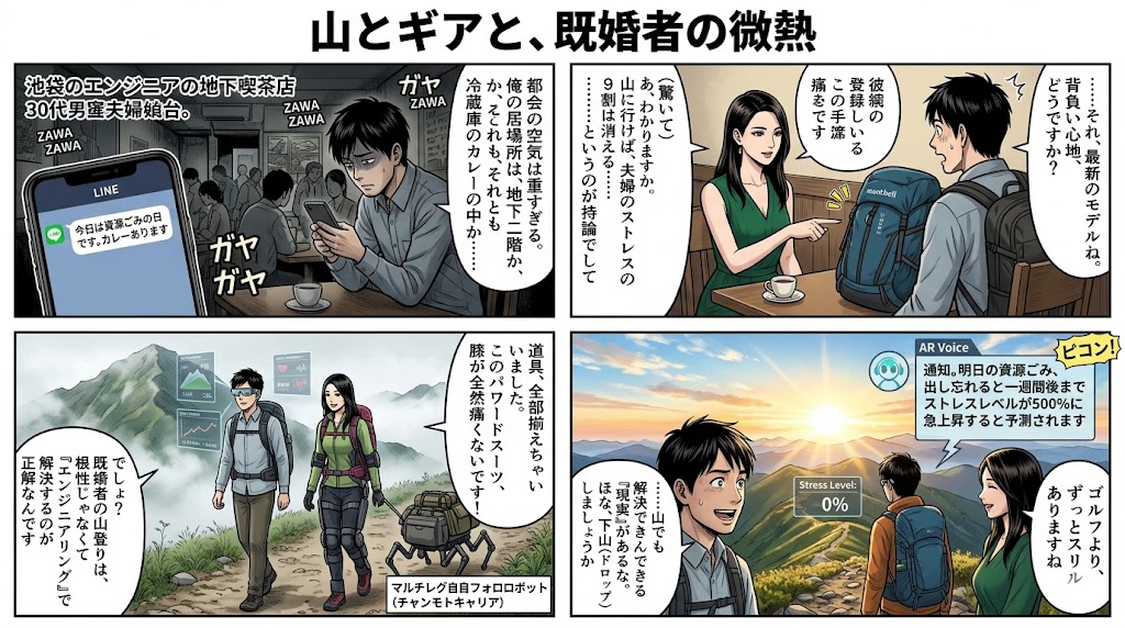 既婚者の趣味選びは登山が正解？池袋の出会いから学ぶストレス解消法と初心者向け道具術