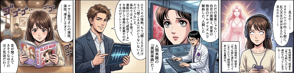 AIでガラスの仮面を異質楽曲に変換！名作の情熱をAIが音に昇華