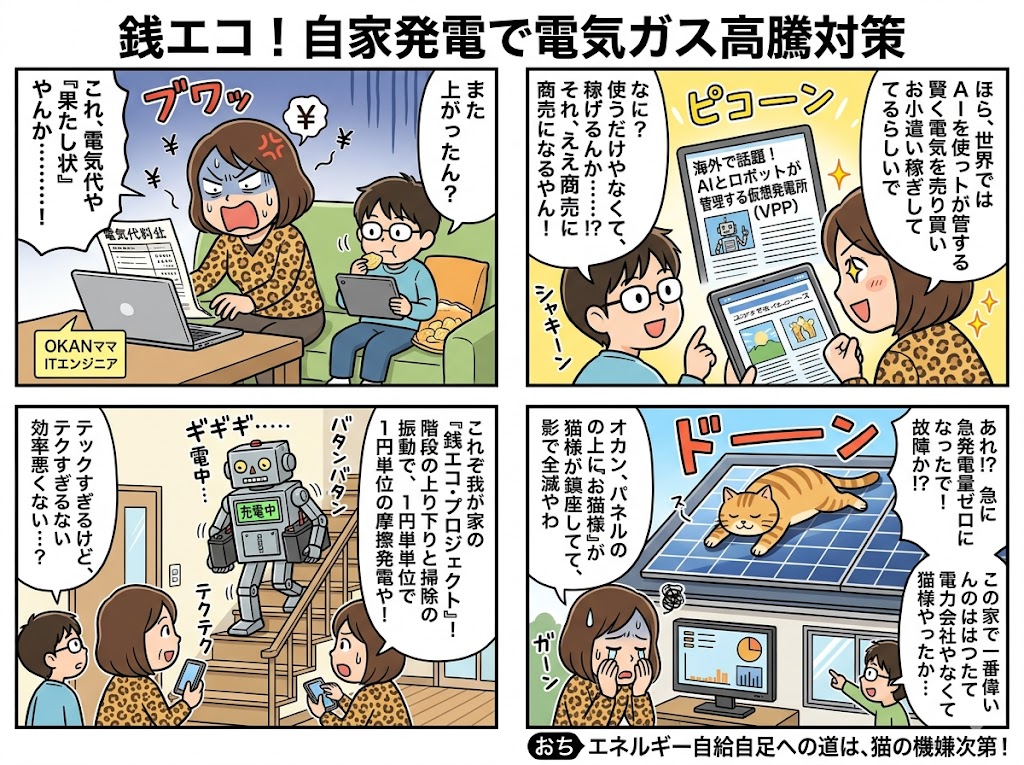 銭エコ！自家発電で電気ガス高騰対策