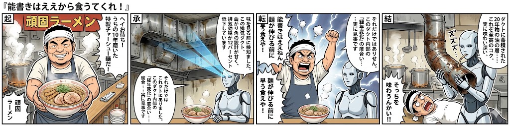 こんな食べ歩きAIは嫌だ：味より先に、厨房の『排気ダクトの設計』にダメ出しを始める