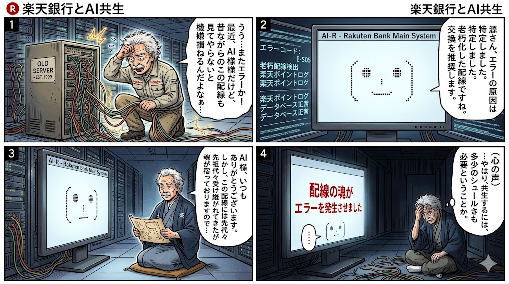 楽天銀行とAI共生
