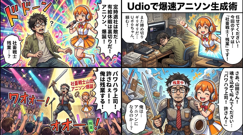 Udioで爆速アニソン生成術
