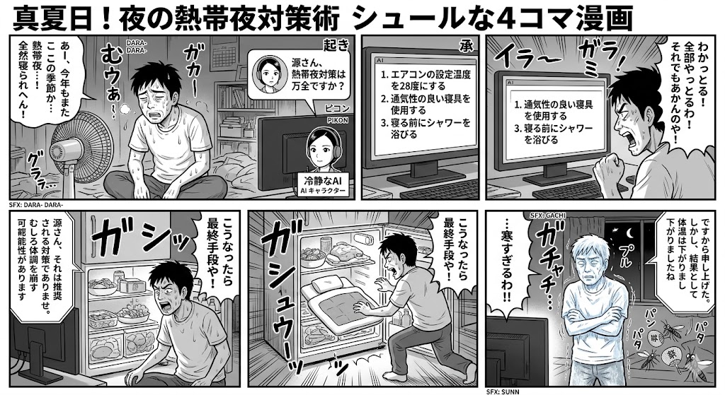 真夏日！夜の熱帯夜対策術