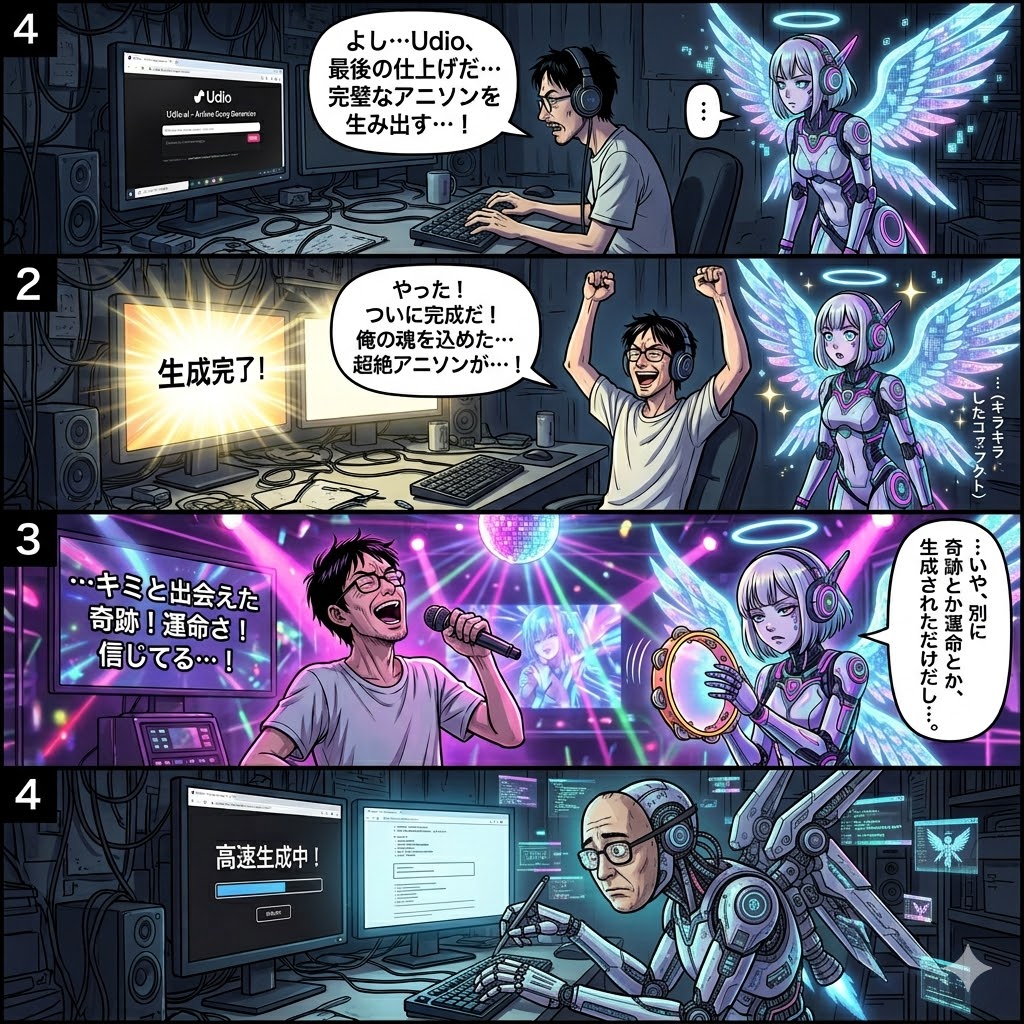 Udioで爆速アニソン生成術