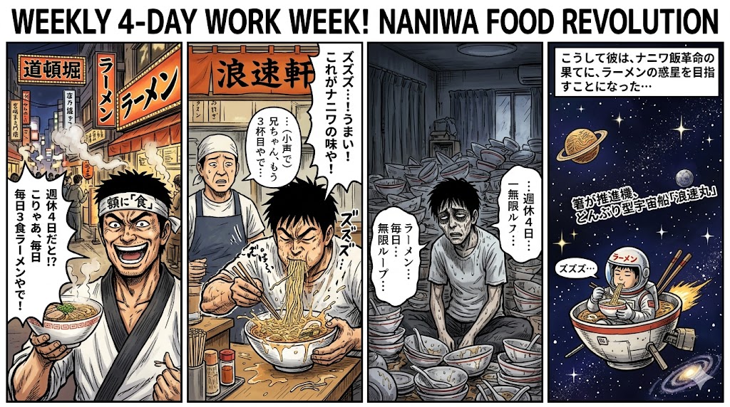 週休4日！ナニワ飯革命