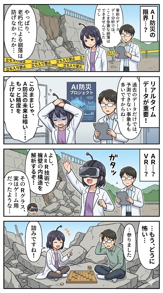擁壁崩落、AI防災の夜明け