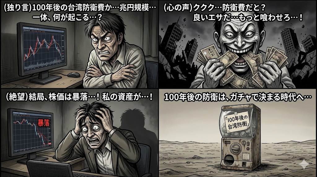100年後の台湾防衛費：兆円規模？