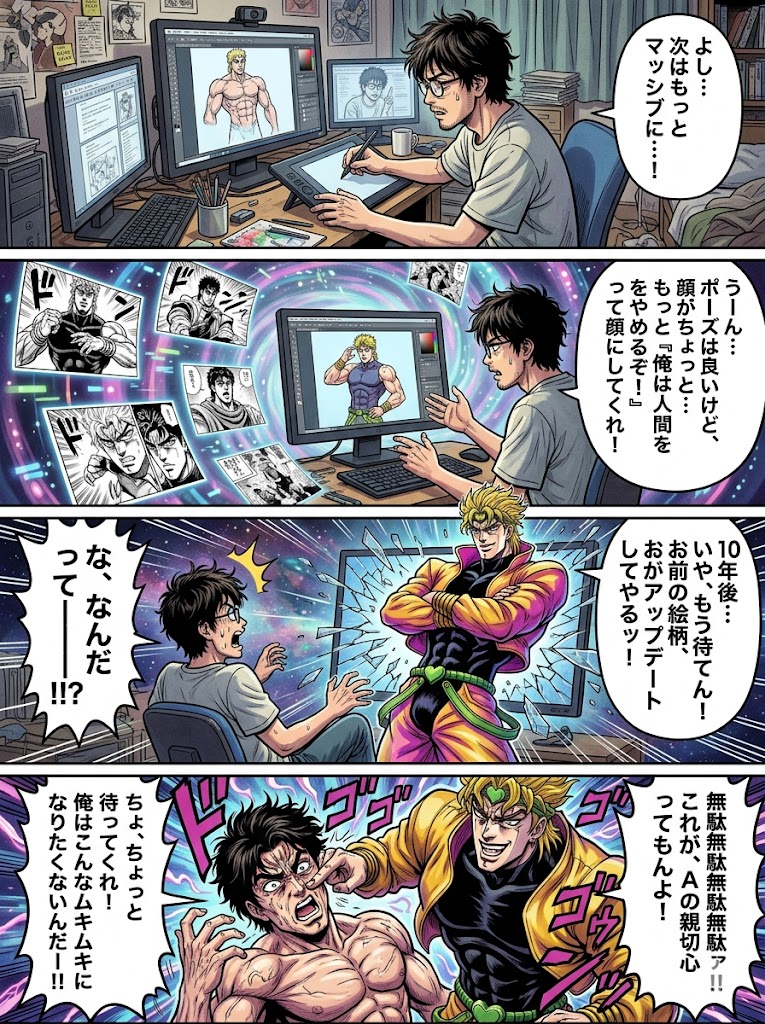 ジョジョAI化：10年後？ありえへん未来が、もうすぐそこに！