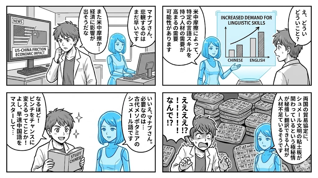 米中摩擦で語学チャンス！？ピンチをチャンスに変える意外な方法