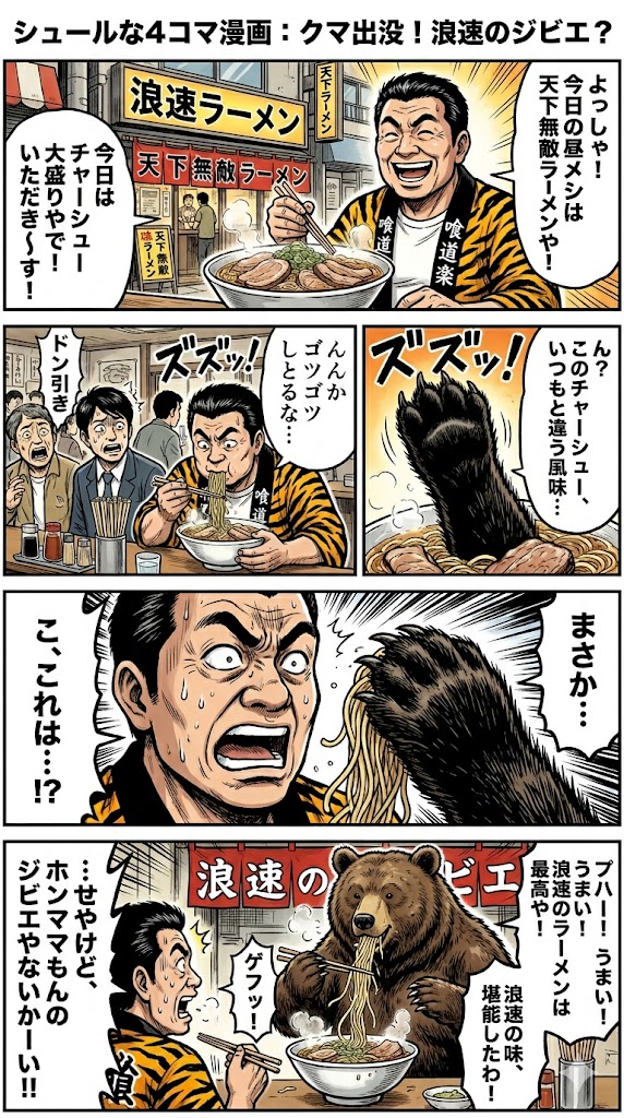 クマ出没！浪速のジビエ？