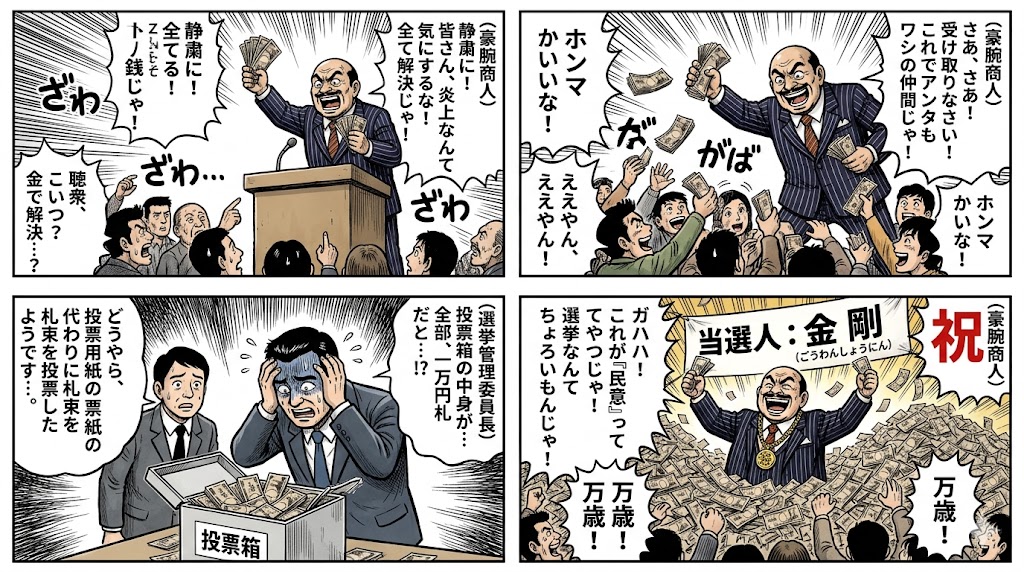 選挙で炎上？そんなもん、銭で解決や！