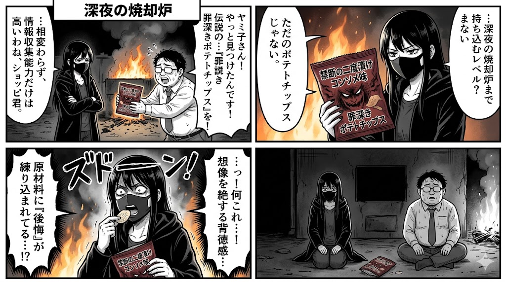深夜の焼却炉：禁断の炎が照らす背徳の闇市場
