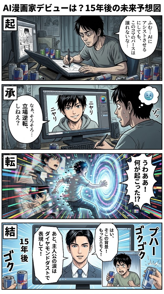 AI漫画家デビューは？15年後の未来予想図