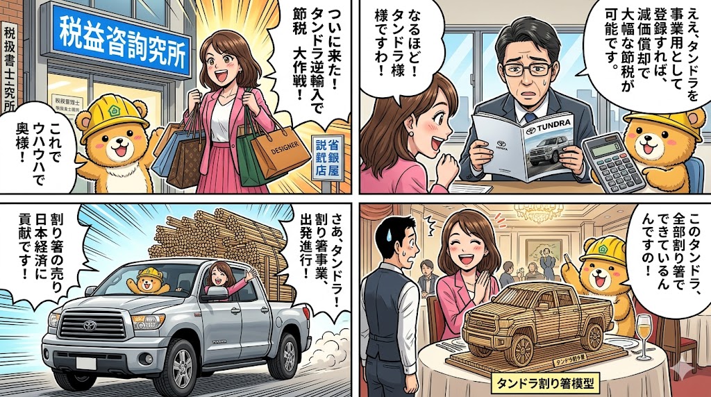 タンドラ逆輸入！裏ルート節税