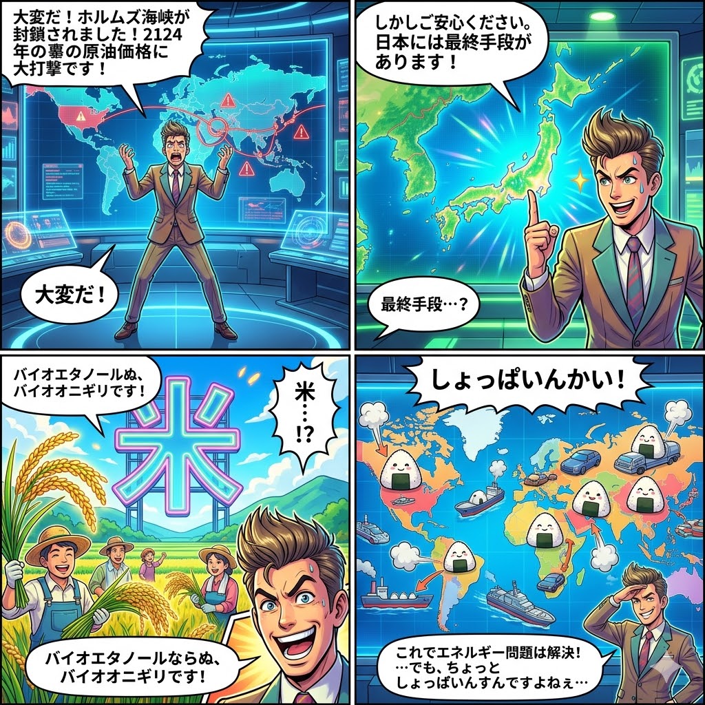 ホルムズ封鎖！2124年の原油