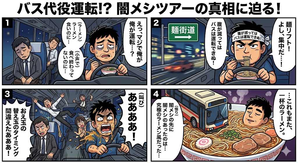 バス代役運転!? 闇メシツアーの真相に迫る！