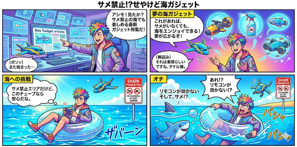 サメ禁止!?せやけど海ガジェット：安全に海を楽しむための必須アイテム