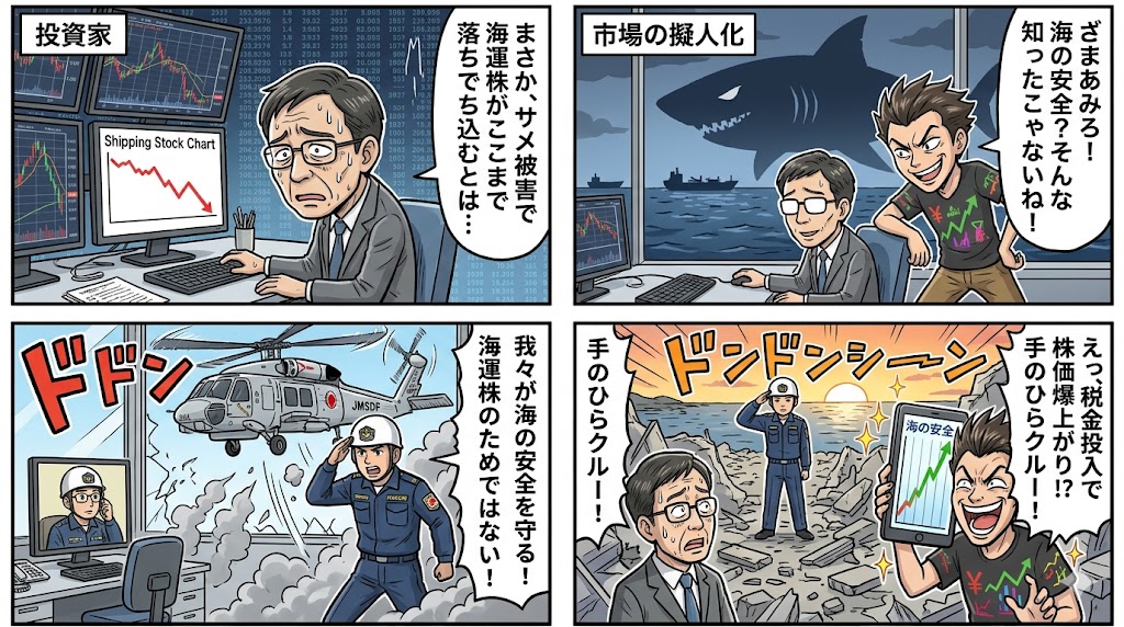 サメ被害！海運株に逆風？海の安全は誰が守る？