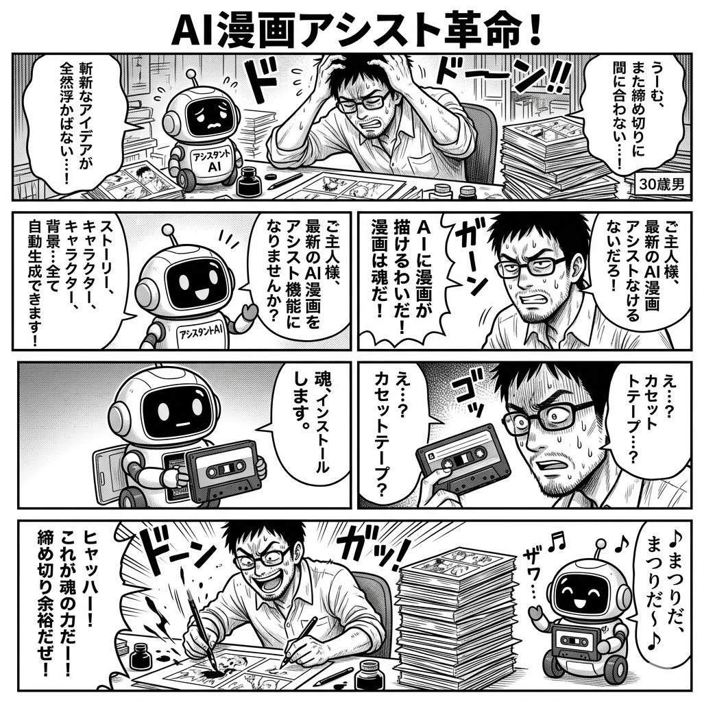 AI漫画アシスト革命！