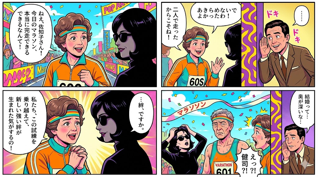 定年後クライシス？マラソンで夫婦円満！