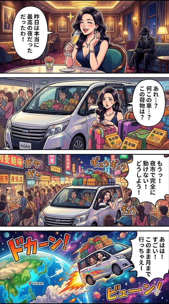 子育て終わったらノアで台湾一周旅行や！…ってホンマに？