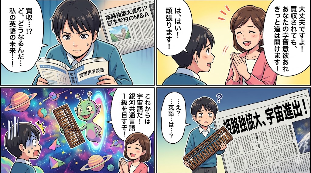 姫路独協大買収!?語学学校のM&A