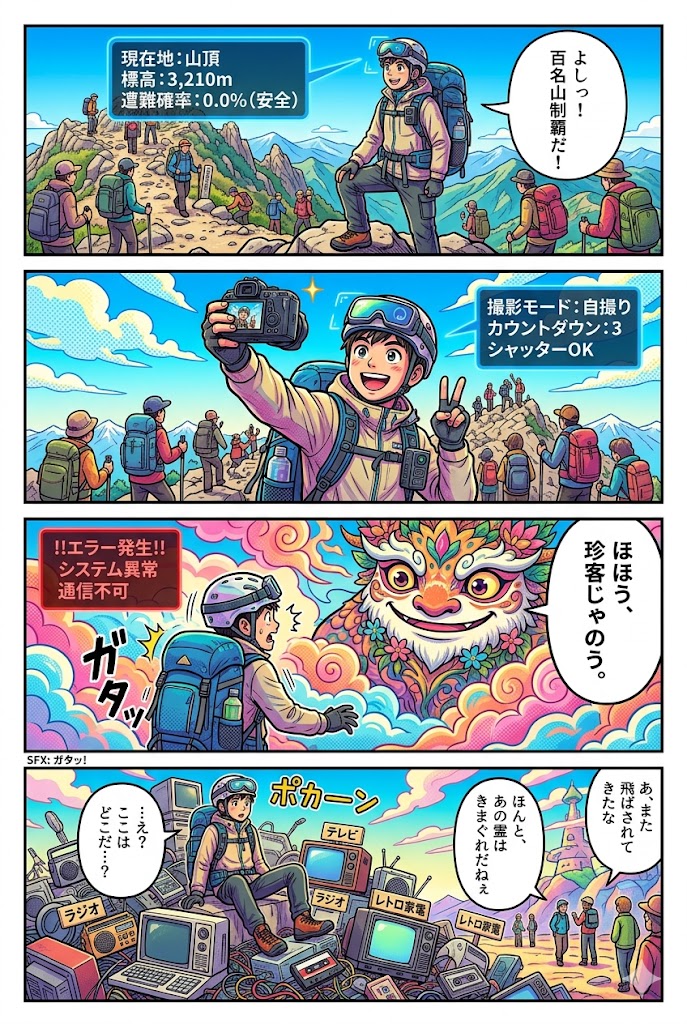 遭難防止！登山AI装備