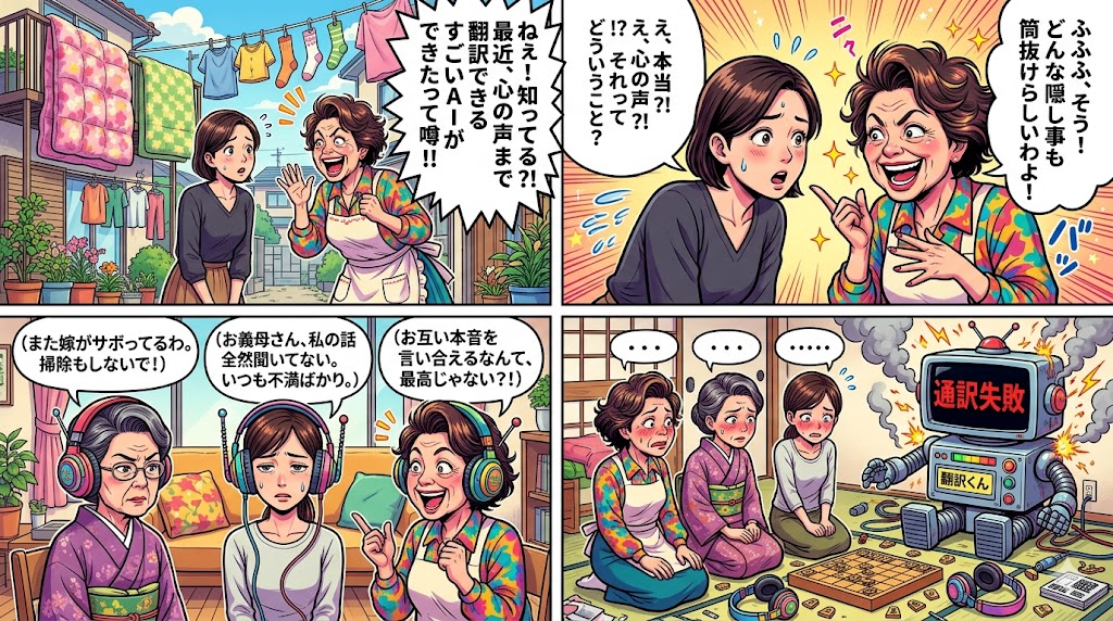 なぁなぁ、聞いてや！ 嫁姑問題、AIで円満やて!?
