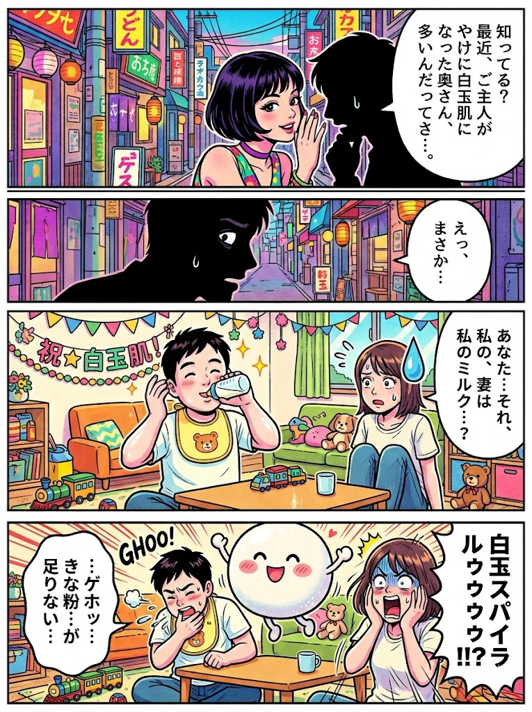 卒乳後、夫が白玉肌に!?
