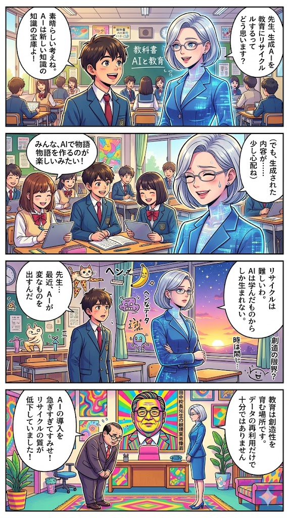 生成AI、教育現場で再利用!?