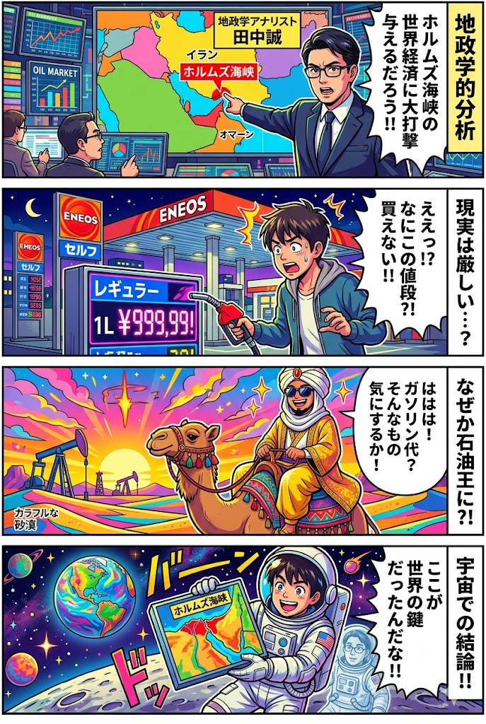 地政学リスクの顕在化：ホルムズ海峡封鎖による原油価格100ドル突破のシミュレーション