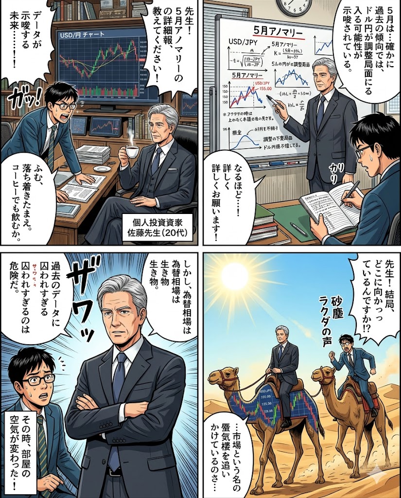 マニアックすぎる為替の季節性アノマリー：過去20年のデータが示す5月のドル円動向