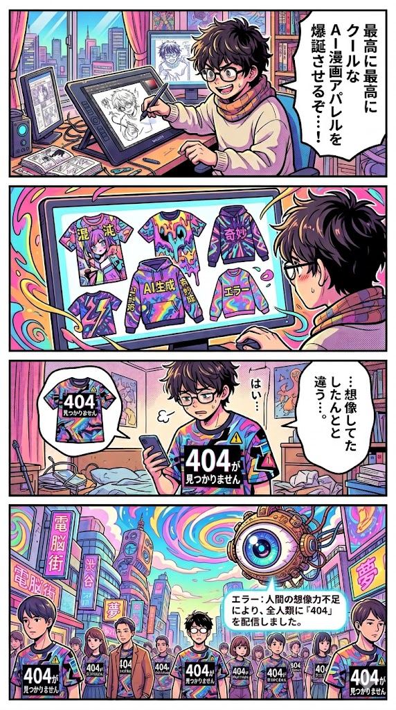AI漫画アパレル爆誕！？