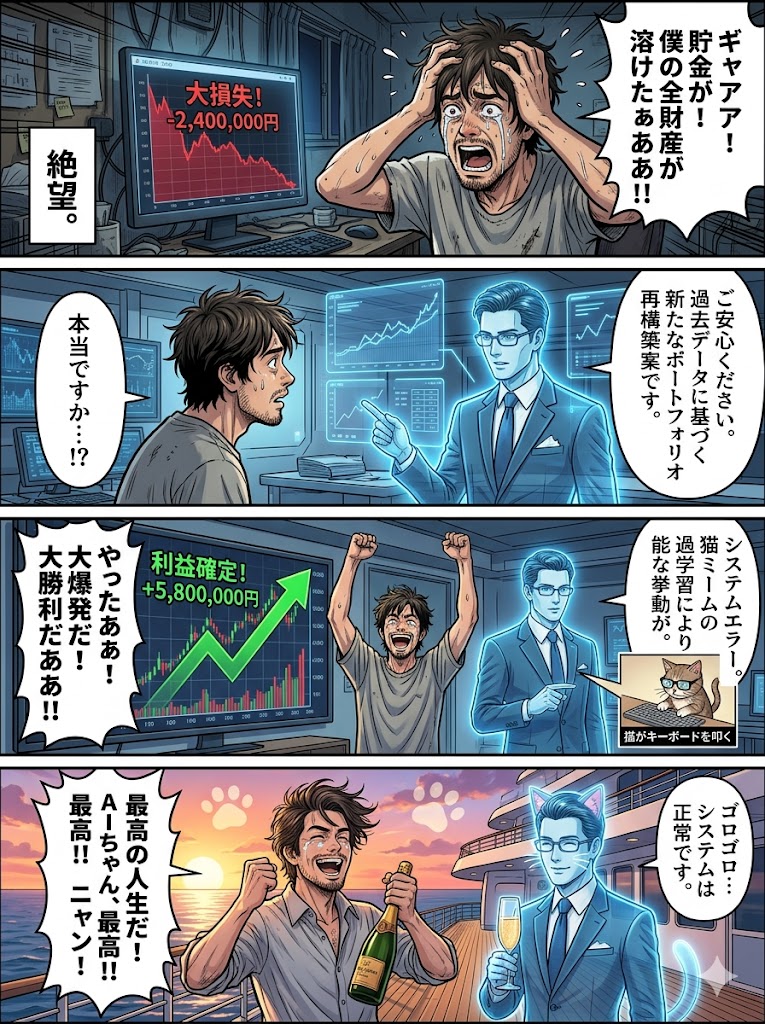 NISA爆損→AI投資顧問でV字回復