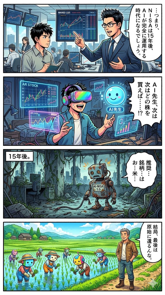 NISA15年後、AI退場劇？
