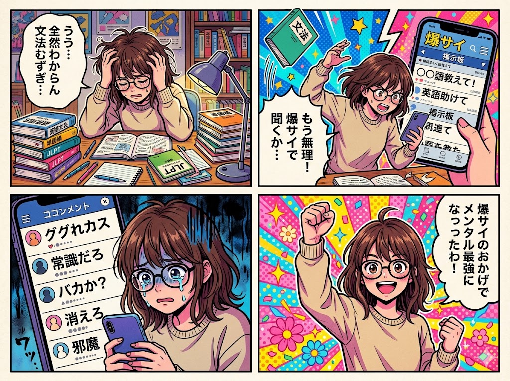 爆サイ式！挫折言語ハック