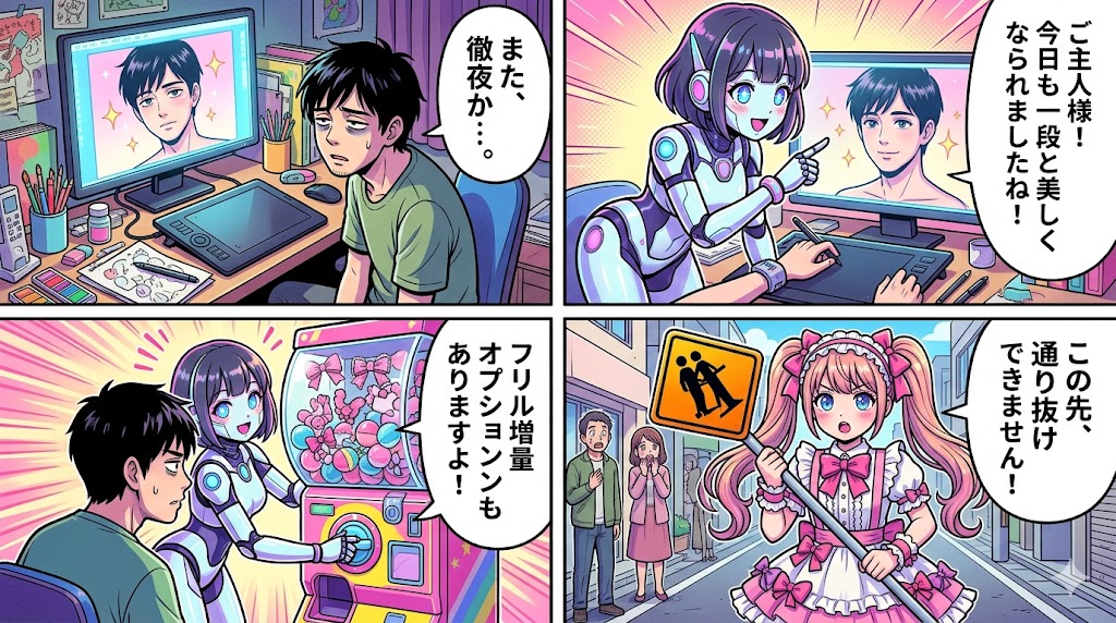 AI美少女化:聖女の呪文?