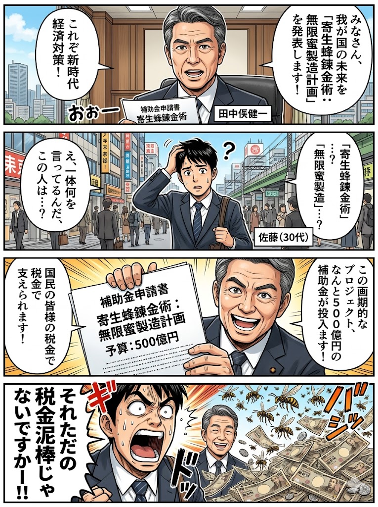 補助金×寄生蜂!? 錬金術