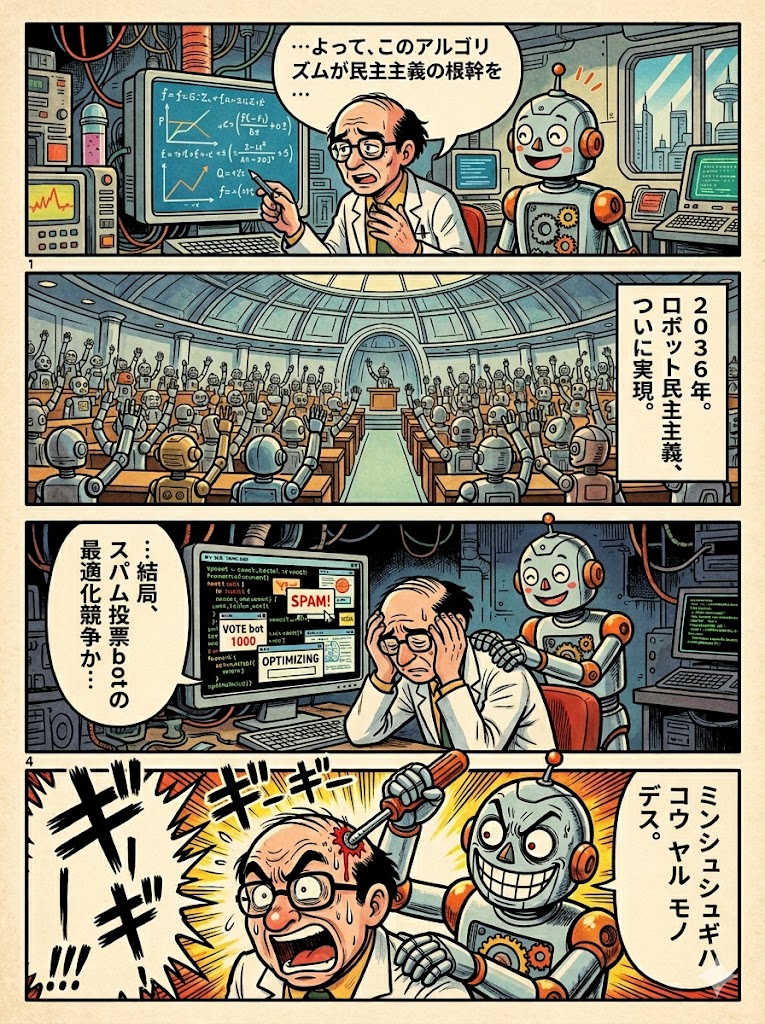 2036年、ロボット民主主義？